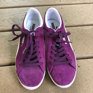 Purple puma sneakers-never worn